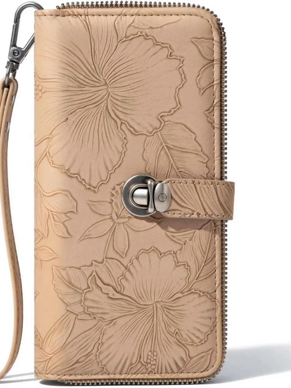 Wallet Women Wristlet Floral Wallets for Women Large Capacity Bifold Clutch Wall